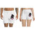 UDNAG Unisex Regular fit 'Pug & Doughnut | Black Pug with Pink Doughnut' Polyester Shorts [Size S/28In to XL/40In]