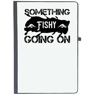                       UDNAG Ruled Notebook Diary 'Fishing | Something fishy going on', [A5 80Pages 80GSM]                                              