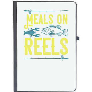                       UDNAG Ruled Notebook Diary 'Fishing | Meals on reels', [A5 80Pages 80GSM]                                              