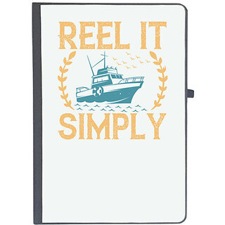                       UDNAG Ruled Notebook Diary 'Fishing | Reel it simply copy', [A5 80Pages 80GSM]                                              