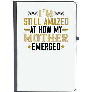                       UDNAG Ruled Notebook Diary 'Mother | A mothers arms are more comforting than anyone elses', [A5 80Pages 80GSM]                                              