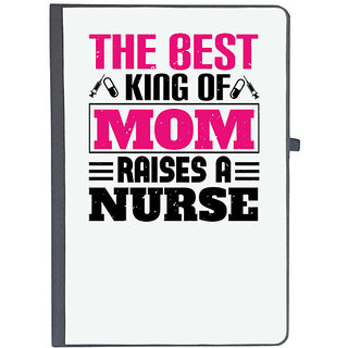                       UDNAG Ruled Notebook Diary 'Nurse | The best king of mom raises a nurse', [A5 80Pages 80GSM]                                              