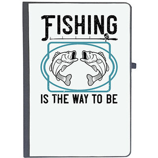                       UDNAG Ruled Notebook Diary 'Fishing | Fishing is the way to be', [A5 80Pages 80GSM]                                              