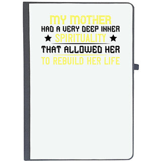                       UDNAG Ruled Notebook Diary 'Mother | My mother  had a very deep inner', [A5 80Pages 80GSM]                                              