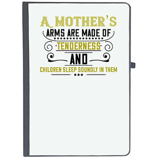                      UDNAG Ruled Notebook Diary 'Mother | a maothers arms are made of', [A5 80Pages 80GSM]                                              