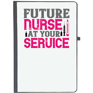                       UDNAG Ruled Notebook Diary 'Nurse | future nurse at your', [A5 80Pages 80GSM]                                              