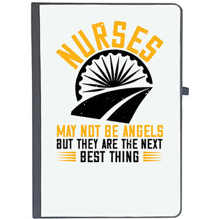                       UDNAG Ruled Notebook Diary 'Nurse | nurses may not be angels', [A5 80Pages 80GSM]                                              