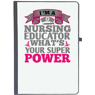                       UDNAG Ruled Notebook Diary 'Nurse | i'm a nursing educator', [A5 80Pages 80GSM]                                              