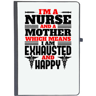                       UDNAG Ruled Notebook Diary 'Nurse | i'm a nurse and a mother', [A5 80Pages 80GSM]                                              