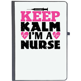                       UDNAG Ruled Notebook Diary 'Nurse | keep klam i'm a nurse', [A5 80Pages 80GSM]                                              