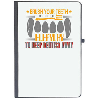                       UDNAG Ruled Notebook Diary 'Dentist | Brush your teeth everyday 3', [A5 80Pages 80GSM]                                              