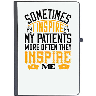                       UDNAG Ruled Notebook Diary 'Dentist | sometime i inspire my patients', [A5 80Pages 80GSM]                                              