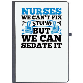                       UDNAG Ruled Notebook Diary 'Nurse | nurses we cant fix', [A5 80Pages 80GSM]                                              