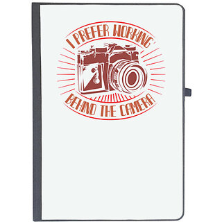                       UDNAG Ruled Notebook Diary 'Cameraman | I FREFER WORKING BEHIND THE CAMERA', [A5 80Pages 80GSM]                                              