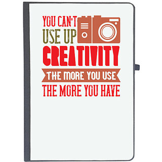                       UDNAG Ruled Notebook Diary 'Cameraman | YOU CANT use up creativity', [A5 80Pages 80GSM]                                              