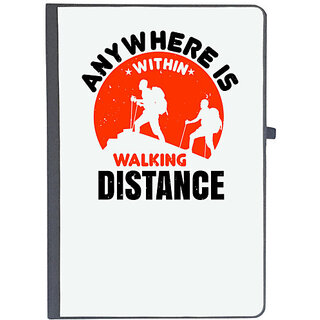                       UDNAG Ruled Notebook Diary 'Adventure | Anywhere is 'within walking distance 01', [A5 80Pages 80GSM]                                              