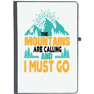                       UDNAG Ruled Notebook Diary 'Adventure | The mountains are calling and I must go 01', [A5 80Pages 80GSM]                                              