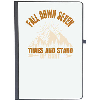                       UDNAG Ruled Notebook Diary 'Adventure | Fall down seven times and stand up eight 01', [A5 80Pages 80GSM]                                              