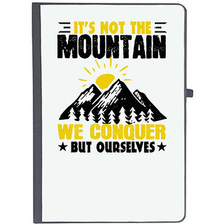                       UDNAG Ruled Notebook Diary 'Adventure | Its not the mountain we conquer, but ourselves 01', [A5 80Pages 80GSM]                                              