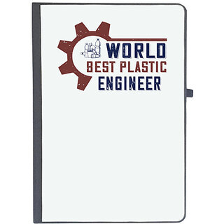                       UDNAG Ruled Notebook Diary 'Engineer | world best plastic engineer', [A5 80Pages 80GSM]                                              