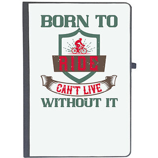                       UDNAG Ruled Notebook Diary 'Rider | born to ride can't live without it', [A5 80Pages 80GSM]                                              