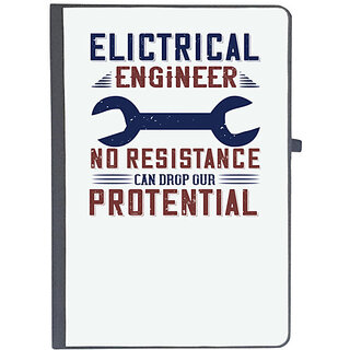                       UDNAG Ruled Notebook Diary 'Engineer | electrical engineer no resistance can drop our protential', [A5 80Pages 80GSM]                                              