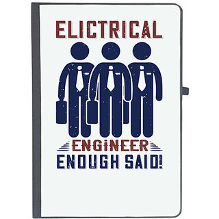                       UDNAG Ruled Notebook Diary 'Engineer | electrical engineer enough said!', [A5 80Pages 80GSM]                                              