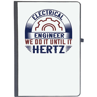                       UDNAG Ruled Notebook Diary 'Engineer | electrical engineer we do it until it hertz', [A5 80Pages 80GSM]                                              