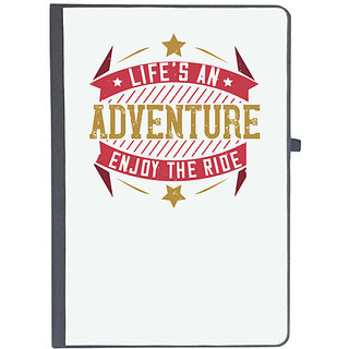                       UDNAG Ruled Notebook Diary 'Adventure | lifes an adventure enjoy the ride', [A5 80Pages 80GSM]                                              