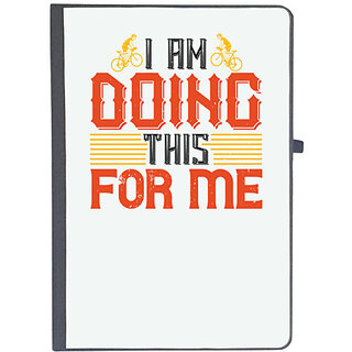                       UDNAG Ruled Notebook Diary 'Cycling | i am doing this for me', [A5 80Pages 80GSM]                                              