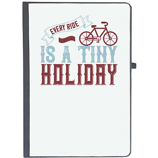                       UDNAG Ruled Notebook Diary 'Holiday | every ride is atiny holiday', [A5 80Pages 80GSM]                                              