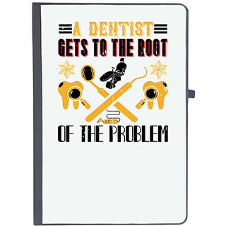                       UDNAG Ruled Notebook Diary 'Dentist | A dentist gets to the root', [A5 80Pages 80GSM]                                              