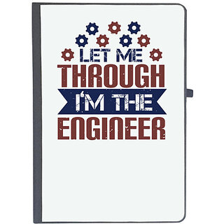                       UDNAG Ruled Notebook Diary 'Engineer | let me through I'm the engineer', [A5 80Pages 80GSM]                                              