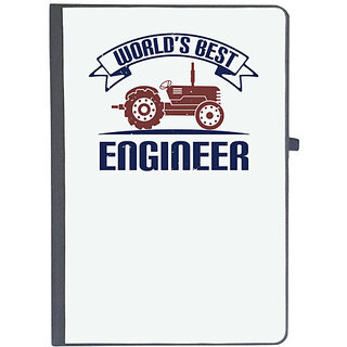                       UDNAG Ruled Notebook Diary 'Engineer | world's best engineer', [A5 80Pages 80GSM]                                              