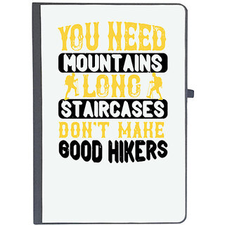                       UDNAG Ruled Notebook Diary 'Adventure | You need mountains, long staircases don't make good hikers', [A5 80Pages 80GSM]                                              