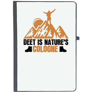                       UDNAG Ruled Notebook Diary 'Adventure | Deet is nature's cologne', [A5 80Pages 80GSM]                                              