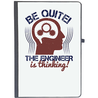                       UDNAG Ruled Notebook Diary 'Engineer | be quite the engineer is thinking', [A5 80Pages 80GSM]                                              