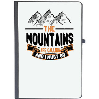                       UDNAG Ruled Notebook Diary 'Adventure | The mountains are calling and I must go', [A5 80Pages 80GSM]                                              
