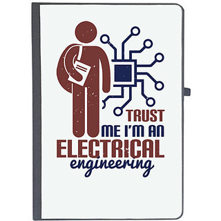                       UDNAG Ruled Notebook Diary 'Engineer | trust me I'm an electrical engineering', [A5 80Pages 80GSM]                                              