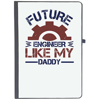                       UDNAG Ruled Notebook Diary 'Engineer | future engineer like my daddy', [A5 80Pages 80GSM]                                              
