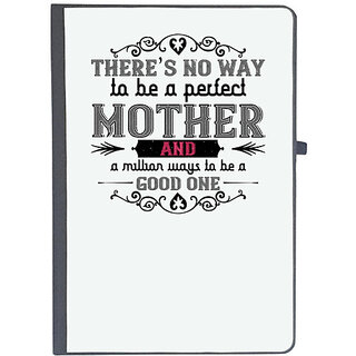                       UDNAG Ruled Notebook Diary 'Mother | Theres no way', [A5 80Pages 80GSM]                                              