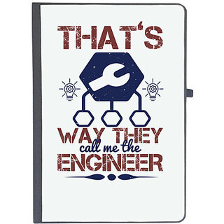                      UDNAG Ruled Notebook Diary 'Engineer | that's way they call me the engineer', [A5 80Pages 80GSM]                                              