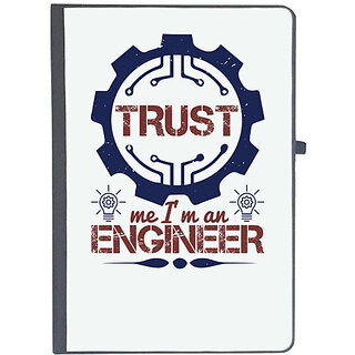                       UDNAG Ruled Notebook Diary 'Engineer | keep trust me i'm an engineer_2 (1)', [A5 80Pages 80GSM]                                              