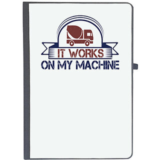                       UDNAG Ruled Notebook Diary 'Mechanical Engineer | it work on my machine', [A5 80Pages 80GSM]                                              