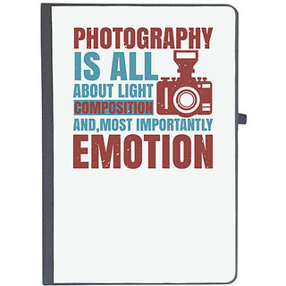                       UDNAG Ruled Notebook Diary 'Cameraman | PHOTOGRAPHY IS ALL ABOUT LIGHT', [A5 80Pages 80GSM]                                              