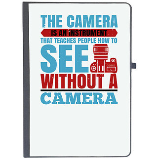                       UDNAG Ruled Notebook Diary 'Cameraman | THE CAMERA IS AN INSTRUMENT', [A5 80Pages 80GSM]                                              