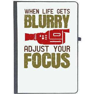                       UDNAG Ruled Notebook Diary 'Cameraman | WHEN LIFE GETS BLURRY', [A5 80Pages 80GSM]                                              