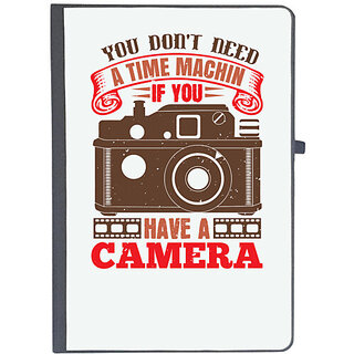                       UDNAG Ruled Notebook Diary 'Cameraman | YOU DONT NEED A TIME MACHIN IF YOU', [A5 80Pages 80GSM]                                              