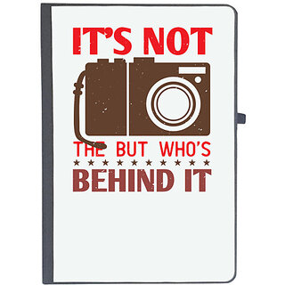                       UDNAG Ruled Notebook Diary 'Cameraman | IT'S NOT THE BUT WHOSBEHIND IT', [A5 80Pages 80GSM]                                              