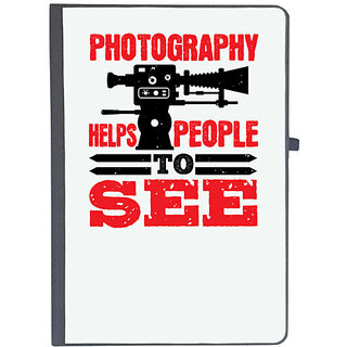                       UDNAG Ruled Notebook Diary 'Cameraman | PHOTOGRAPHY HELPS PEOPLE TO SEE', [A5 80Pages 80GSM]                                              